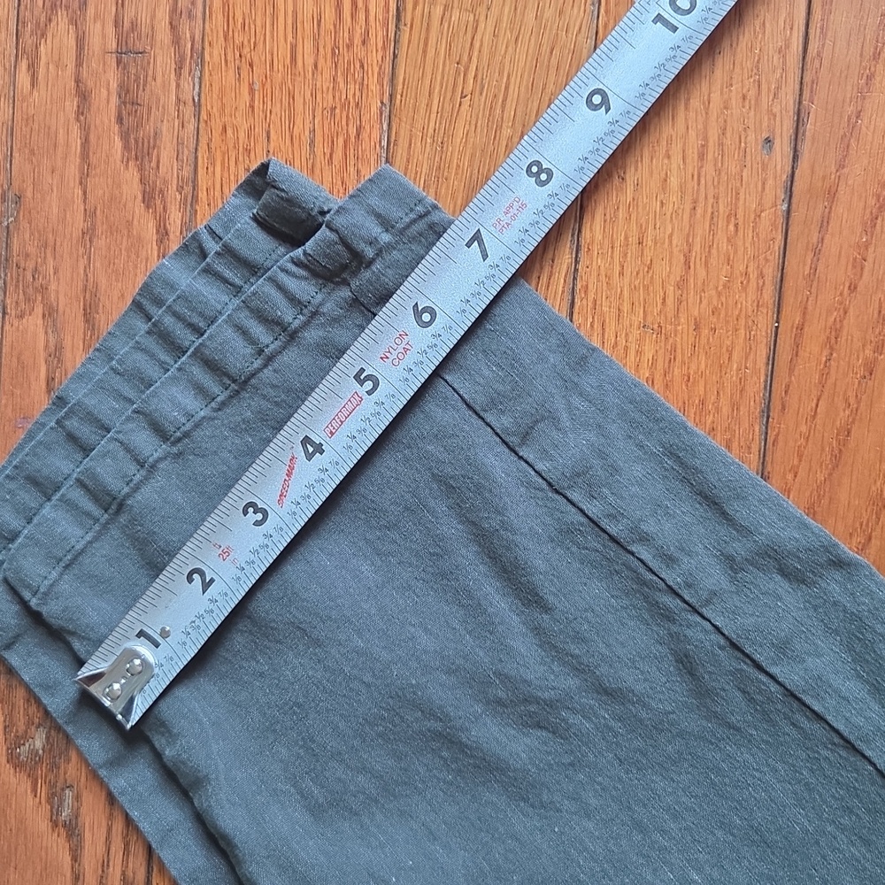 Olive Green Capri Pull-On Pants - Picture 2 of 7